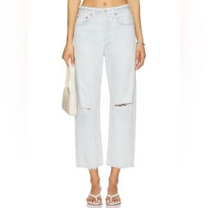 BNWT Agolde Light Wash Crop Boyfriend Jeans